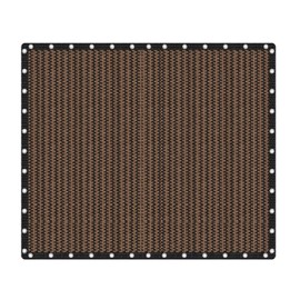 VICLLAX Shade Fabric Sun Shade Cloth Privacy Screen with Grommets for Patio Garden Pergola Cover Canopy 20x24 FT, Mocha