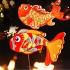 Cute Paper Lanterns for Chinese New Year 2pcs 3D Fish