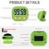Digital Kitchen Timer with Large LCD and Magnetic Stopwatch. Portable