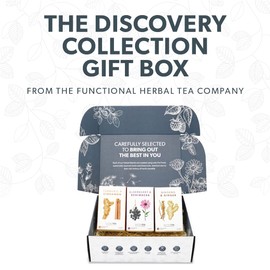 NutraTea - The Discovery Gift Box - Herbal Teas Perfect For Self Care & Mindfulness - Tea Gift Set For Birthdays, Get Well Soon, Thank You & Birthdays - Herbal Tea Gift Set - 60 Tea Bags | 3 Flavours