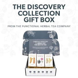 NutraTea - The Discovery Gift Box - Herbal Teas Perfect For Self Care & Mindfulness - Tea Gift Set For Birthdays, Get Well Soon, Thank You & Birthdays - Herbal Tea Gift Set - 60 Tea Bags | 3 Flavours