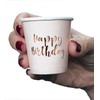 Alandra Party HAPPYRG 10 Pack Rose Gold Happy Birthday Drinking