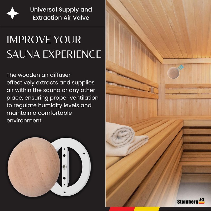 Steinberg14 Wooden Air Diffuser - 4 Inch Universal Supply and