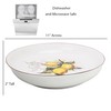 Porcelain Pasta Bowl Set, 11-inch Serving Bowl with 4 Individual