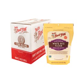 Bob's Red Mill White Rice Flour, 24oz (Pack of 4) - Non GMO, Vegan, Kosher