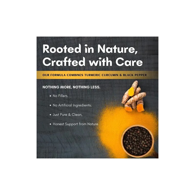 Hebhac Herbs Cúrcuma 1000 Mg Con Pimienta Negra 120c