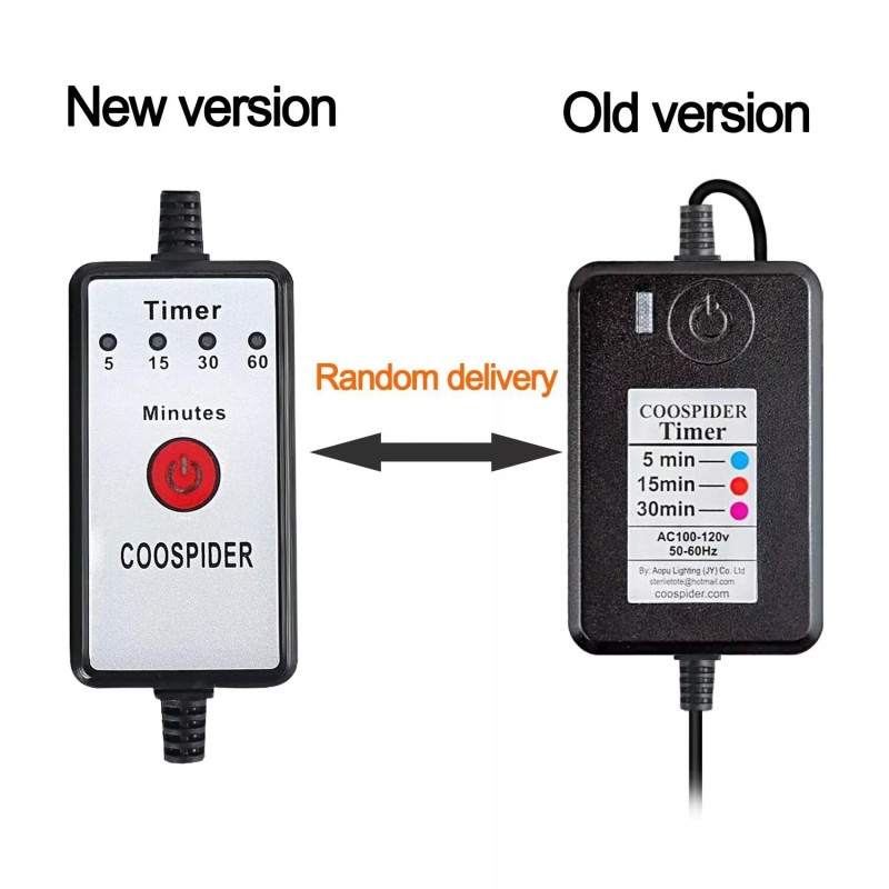 Coospider CTUV-25 UVC Germicidal Lamp with timer & 8,000 hour