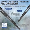 JINGOU 24''+18'' Wiper Blades,Compatible with Mazda 3 2014-2018 Premium All-Season