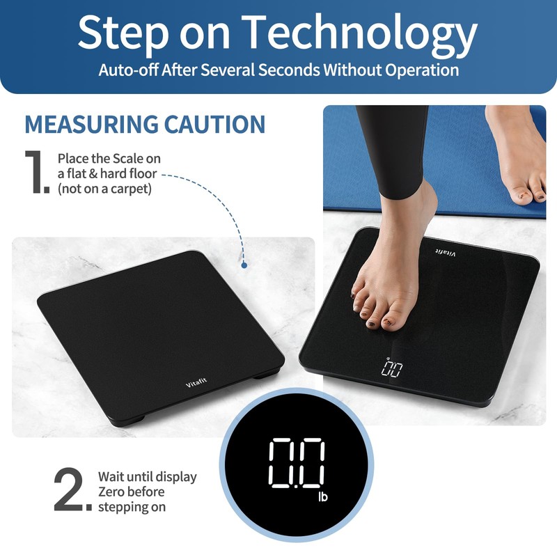 Vitafit Scale for Body Weight, High Precision by Weight Scale