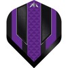 THOR-SPORTS Mission Darts Flights Temple Standard No.2 Extra Strong 100 Micron Spot UV Purple 3 Sets (3 x F3362)