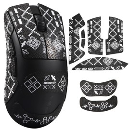 IMMOENUC Mouse Grip Tape, Suitable for Deathadder V3 HyperSpeed Mouse, Anti-Slip Tape, PVC Material, Color Seal, Sweat Absorption and Anti-Slip Skin