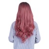 Women's Wig Long Pink Wavy Synthetic Hair Heat Resistant Cosplay