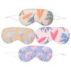 OHPHCALL Comfortable Breathable Eye Masks 4pcs Printed Eye Covers for