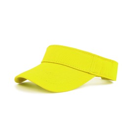 Women Sun Visors Sports Sun Visor Hats Cotton Sun Protection Cap Hats, Yellow, One Size