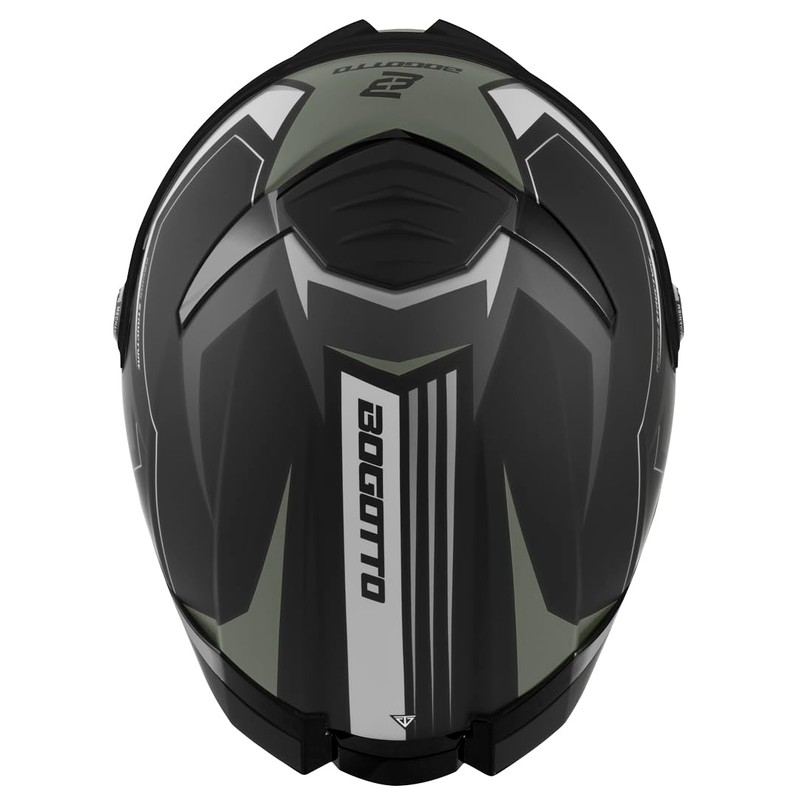 Bogotto FF118 Vilial Helmet, Matte Black/Green, S