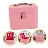 TOVINANNA Chic Quilted Makeup Organizer Case Spacious Travel Cosmetic Storage