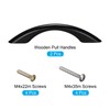 sourcing map Wood Pull Handles, 2pcs 192mm/3.78" Hole Distance Wooden