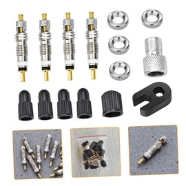 BESPORTBLE 3sets Mountain Bike Tubeless Valves Kit Valve Core Bike Replacement Tire Core