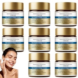 Crema sérum reafirmante facial, crema sérum hidratante con colágeno para una piel joven, hidratación, humectación y reafirmación, sérums antiedad con aceites esenciales, péptidos y colágeno. (8PCS)
