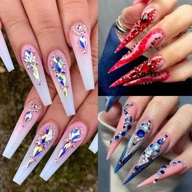 SUTOKAKA Rhinestone Glue for Nails, Super Strong Gel Nail Glue for Nail Charms Resin Gems Diamonds Beads Jewelry Decorations 3D Nail Gel 30ML Cured Need