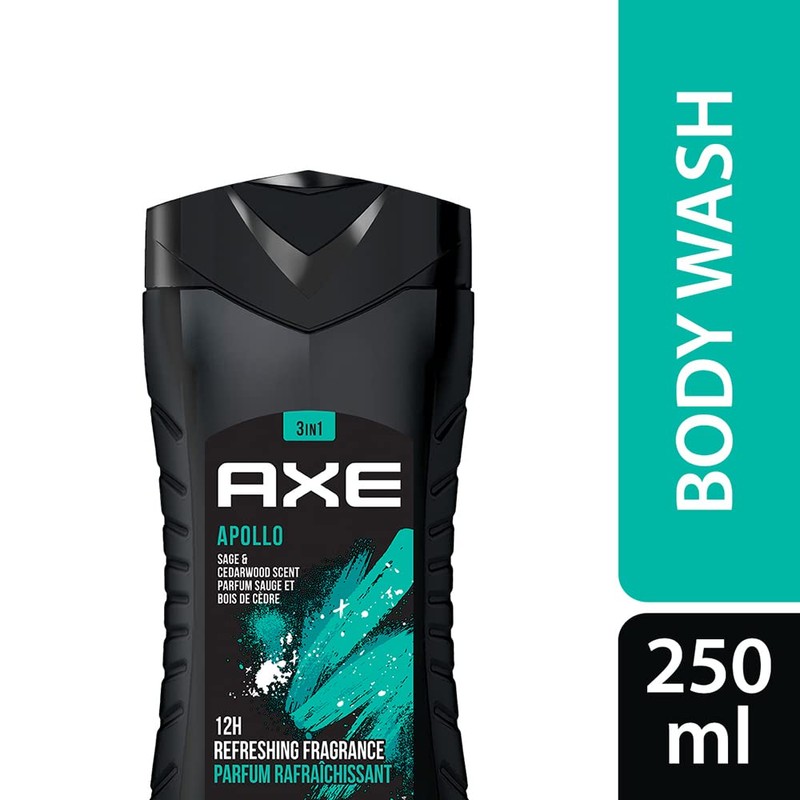 Axe Men's Apollo 3-in-1 Sage & Cedarwood Scent Face Hair