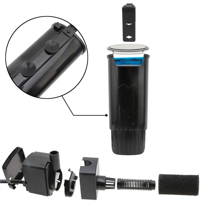 Senzeal Aquarium Turtle Filter Quiet Low Water Level Filter Pump