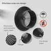 Vent Systems 100 mm / 3.93'' Inch - Black -