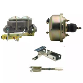 Unbranded 1962-1967 Chevy II Nova 7'' Power Brake Booster Conversion for Disc Drum