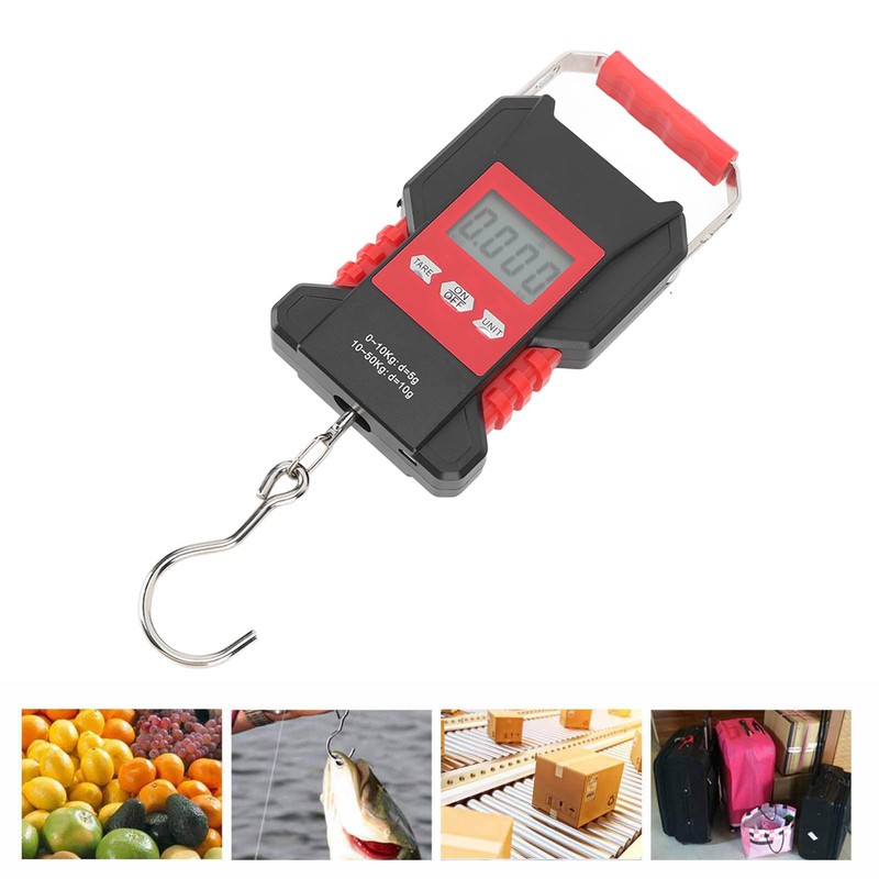 USB Charging, Fish Scale Digital Weight, High Accuracy, 110lb Backlit