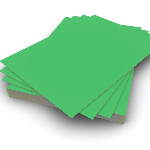 Party Decor A4 80gsm Plain Green Paper Pack of 2000 Perfect for Printing on and general office use