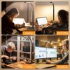 APMIEK LED Desk Lamp with Base - Bright Dimmable Computer