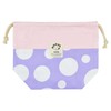 HOPPE M Drawstring Lavender Dot, Made in Japan, Handmade for