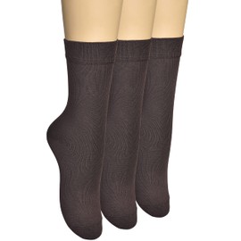 ELYFER Women's Thin Rayon Dress Socks- Casual Color Crew Socks, Comfort Seam