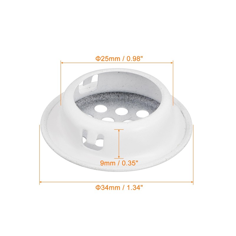 sourcing map 25 mm (1 inch) Round Soffit Ventilation Slot,