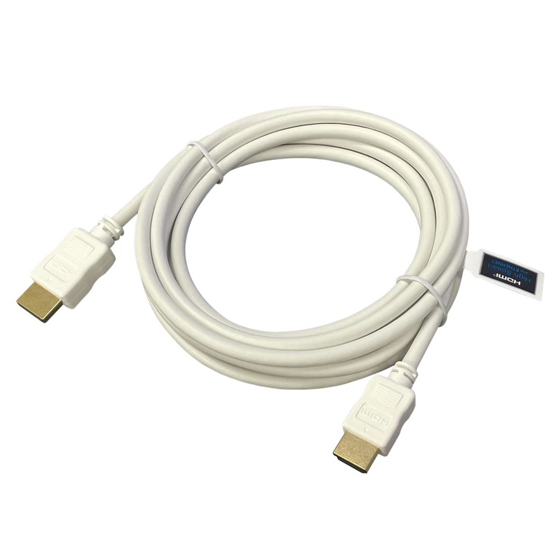 HDMI Cable, 3.0 m, White, Eco Cable, Supports 4K2K