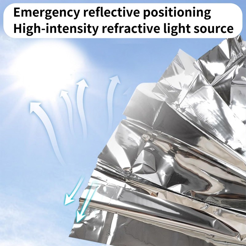 Skyzone Double-Sided Reflective Emergency Blanket 160x210cm - Thermal Insulation for