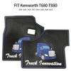 FV KW T680 T880 Floor Mat Set Rubber Black &