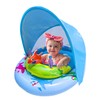 Pool Lounge Float with Canopy UPF50+,Pool Floats for Party Beach