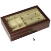 AUTOARK Leather 6 Watch Box Jewelry Case and 3 Piece