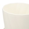 5 PCS Indoor Plant Pots with Base PP White Beautiful