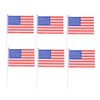 LABRIMP Usa Flags 50 Mini America Flags Lightweight Polyester Material