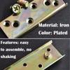 8 Pcs Bed Brackets Corner, Bed Rail Brackets, Heavy Duty