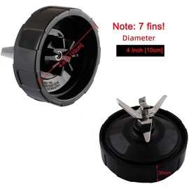 Replacement Parts 7-Fins Blade for Nutri Ninja Blender Auto-iQ BL450-30 BL451-30 BL480-30 BL482-30 BL682-30 BL640-30 GG Pinkey