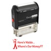 Here's Waldo - Self Inking Bill Collection Stamp in Red
