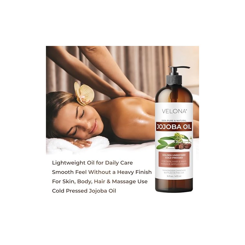 velona Aceite de Jojoba - 32 Fl Oz (Con Bomba)