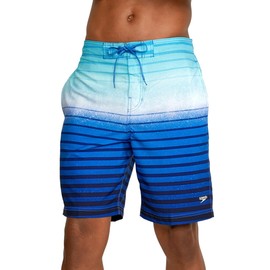 Speedo Men's Swim Trunk Knee Length Boardshort Bondi Striped