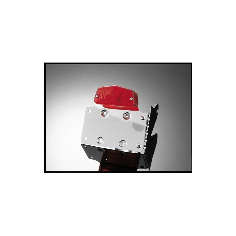 Side Mount Licence (Number) Plate Holder, Bracket + Lucas Taillight