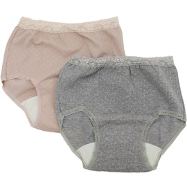 Bantan Polka Dot Pattern 2 Color Set, Made in Japan, Women's Urinary Leak Pants, Postpartum Urinary Leak, 1.7 fl oz (50 cc), Fashionable (LL Dot Pattern 2 Colors)