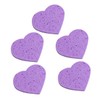 SAFIGLE 5pcs Heart Shaped Facial Sponges: Soft Makeup Remover Pads
