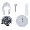 JECOMPRIS 1.25 Inch Motorcycle Handlebar Clock Waterproof Aluminum Digital Car